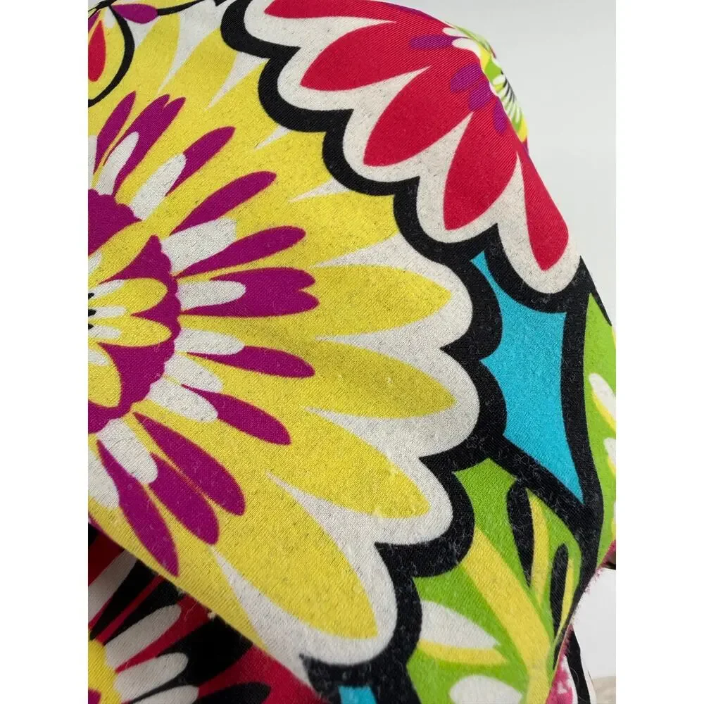Hanna Andersson Floral Short Sleeve Zip Rash Guard Swimsuit Size 6-12 months